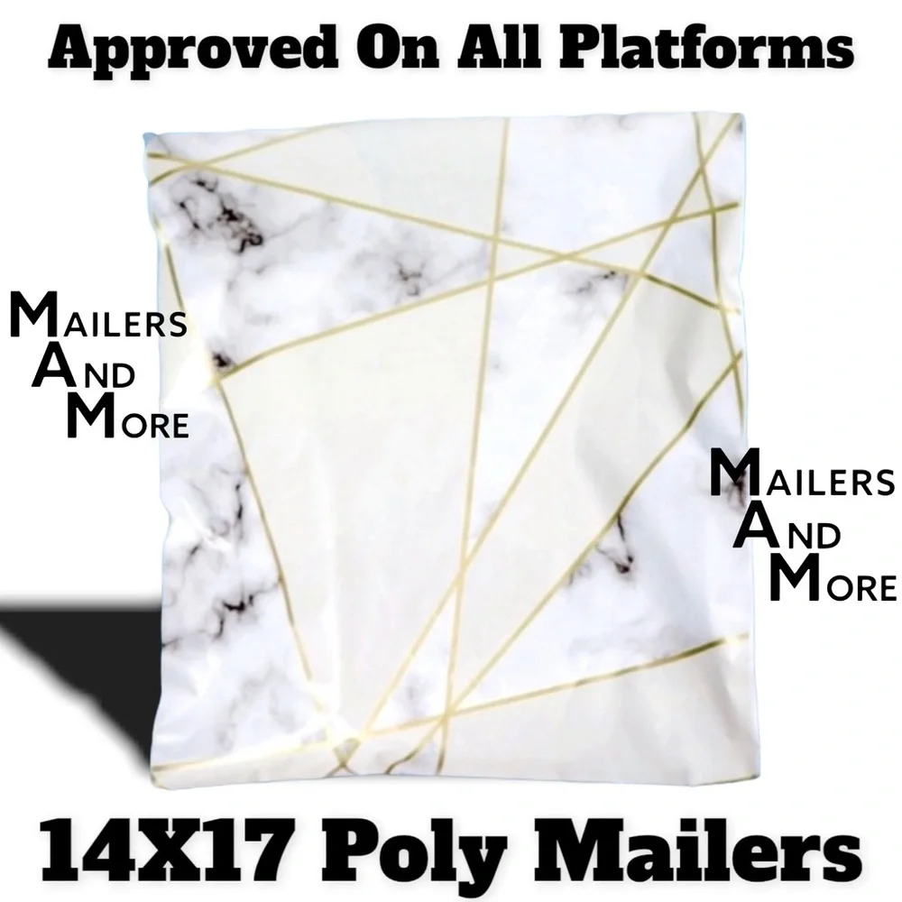 25 14X17 Marble Poly Mailers PRICE IS FIRM - Picture 6 of 11